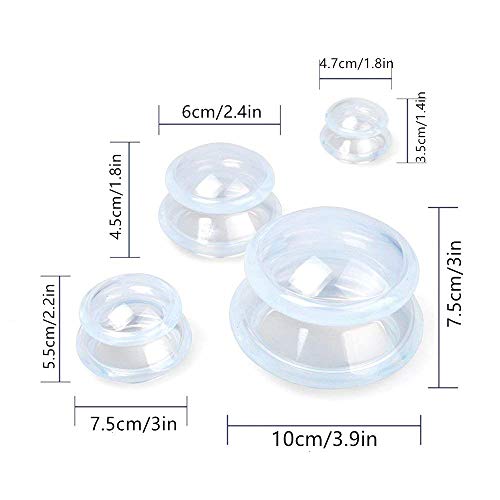 4 Sizes Cupping Therapy Set-Professional Cupping Therapy Studio and Household Silicone Cupping Set, Stronger Suction… - Image 4