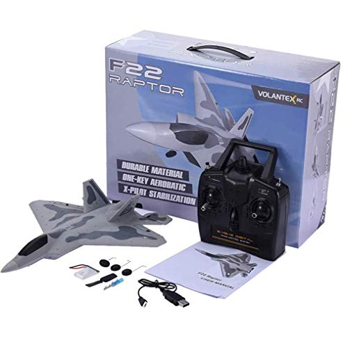 XHH F-22 Raptor Modell RC Flugzeuggleiter, Fernbedienung Flugzeug, F-22 4CH Anfänger Kampfflugzeug, Drohne EPP…