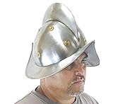 RedSkyTrader Mens Spanish Morion Helmet One Size Fits Most Silver