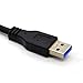 eBerry USB 3.0/2.0 Male to VGA Female Multi Monitor External Video Card Adapter for Windows 7/8 Multiple Monitors (Black)