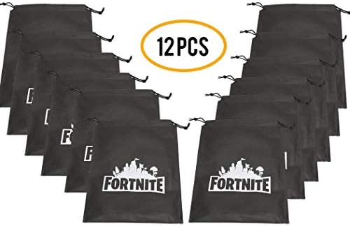 Gaming 12 Pack Drawstring Bags Party Favor Loot Gift Goodie Bags Party Supplies