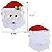 JOYIN Christmas Santa and Reindeer Christmas Dining Chair Slip Covers Decorations Ornaments Set for Xmas Indoor Décor, Party Favor Supplies, Restaurant Holiday Festival Party Decor
