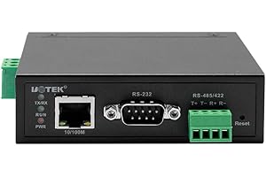 UOTEK RS232 to 100M Ethernet Device Server RS85 RS422 TCPIP 10/100M TCP/IP to 1 Port RS-232/485/422 Serial Device Server UT-6