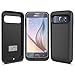 Galaxy S6 Battery Case iPosible External Battery S6 Charging Case Slim [4000mAh] Rechargeable Battery Juice Pack Bank for Samsung Galaxy S6-Black [24 Month Warranty