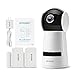 Zmodo 1080p HD Pan/Tilt/Zoom Wireless IP Security Camera System and Smart Hub with 2 Pack Door/Window Sensors, Night Vision, and Two Way Audio - Cloud Service Available