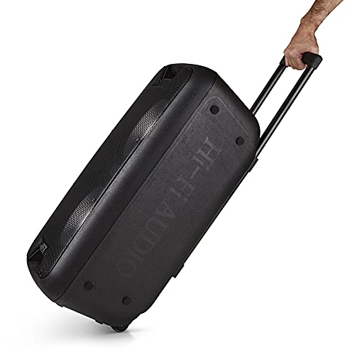 QFX PBX100 Portable Rechargeable Bluetooth Speaker with LED Party