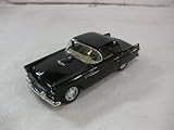 1955 Ford Thunderbird Hard Top In Black Diecast 1:36 Scale By Kinsmart
