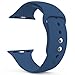 AdMaster Silicone Apple Watch Band and Replacement Sport iwatch Accessories Bands Series 3 2 1 Ocean Blue 42mm M/L