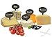 Royal Casa Cheese Markers Set. A Gift Set of 8-6(!) Cheese Labels Made of Natural Slate and 2 Liquid Chalk Pens