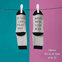 Funny Beer Socks + Gift Box - If You Can Read This