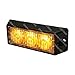 LAMPHUS 4pc SolarBlast 3W LED Emergency Vehicle Truck Grille Deck Warning Light Head (Flash Mode Sync-able Across Units) - Amber