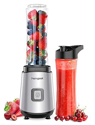 homgeek Personal Mini Blender Smoothie Maker, Portable Juicer Cup