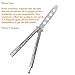 Practice Butterfly Knife, Ibetter Stainless Steel Balisong Trainer Unsharpened Blade with Spring Latch, Smooth Action Butterfly Knife Trainer