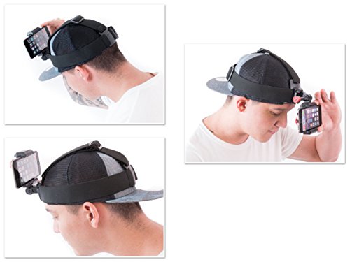 iPhone Head Mount Strap GoPro Style, Fits All Smartphones and GoPro Camera Models - Thumbnail 2