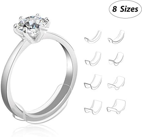 Ring Size Adjuster 8 Sizes Invisible Ring Adjuster Sizer Reducer for Loose Rings
