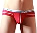 Meykiss Mens Ice Silk Breathable Triangle Underpants Brief Panties US M Red
