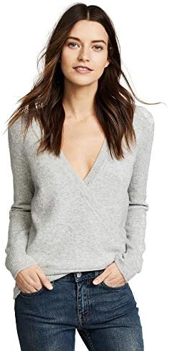 Madewell Wrap-Front Pullover Sweater in Coziest Yarn