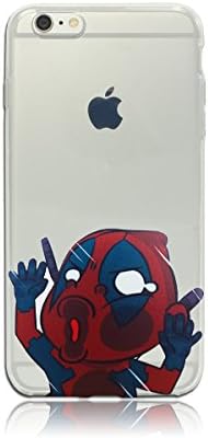 Deadpool iPhone 6 PLUS (BIG VERSION) / 6S PLUS (BIG VERSION) Case, PopJoy® - (5.5 Inch Case) Light, flexibile, clear TPU case w/ premium designs