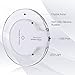 Wireless Charger IGOUKJ Qi Standard Ultra-Slim UFO Shape Crystal Clear Fantasy Wireless Charging Pad LED light for iphone X 8 8 plus for Samsung S6 S7 S8 S8 Plus for All Qi-Enabled Devices (white)