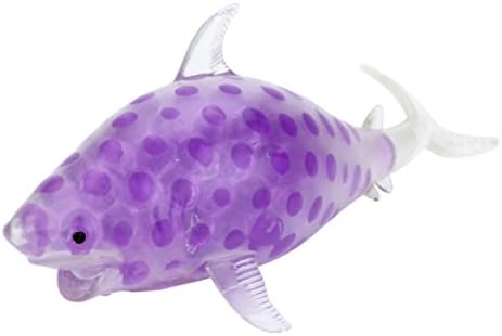 Kawaii Jumbo Spongy Shark Bead Stress Ball Toy Squeezable Stress Toy Stress Relief Ball Gift for Kids and Adults- Waymine