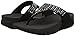 FitFlop Women's Novy Toe Post Flip Flop, black, 7 M US