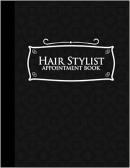 Hair Stylist Appointment Book 2 Columns Appointment Log