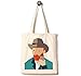 Andes Unique Tote Bag, Artistically Designed Image of Van Gogh Selfie, Washing Machine Safe Canvas Over the Shoulder Handbag