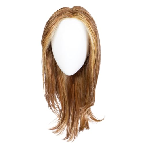 Raquel Welch Dress Rehearsal Long Feathered Layered Wig With Hand Tied Base by Hairuwear, Petite Average Cap, RL14/25SS Shaded Honey Ginger at Amazon