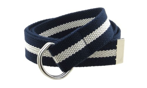 Canvas Web Belt D-Ring Buckle 1.25