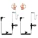 HYS 2.5mm Receiver/Listen ONLY Surveillance Acoustic Tube Earpiece Headset Shoulder with One Pair Medium Earmolds(Left and Right)
