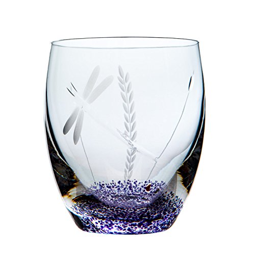 Pair Whiskey &amp; Scotch Glasses by the Irish Handmade Glass Company Waterford - Set of Two Hand-Blown 10oz Tumblers with Presentation Box (Wild Heather)