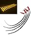 Cutequeen 30cm LED Car Flexible Waterproof Light Strip Yellow (pack of 4)