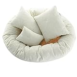 4 PC Newborn Photography Basket Filler Wheat Donut Posing Props Baby Pillow
