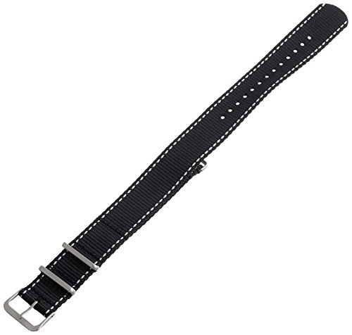 Hadley-Roma MS4220RT 200 20mm Nylon Black Watch Strap