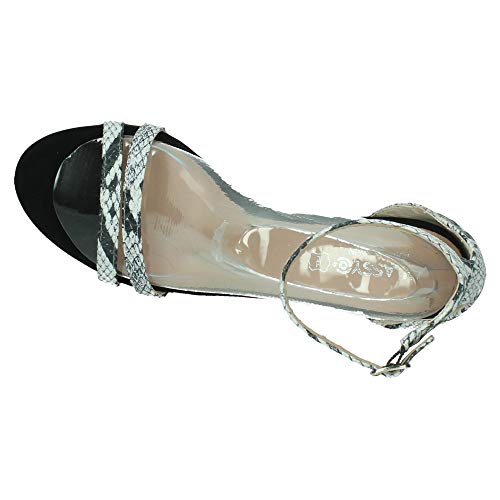 411WpZwDW5L ZAPATOP 1054 Sandalia Serpiente Mujer Sandalias TACÓN ZAPATOP 1054 Sandalia Serpiente Mujer Sandalias TACÓN - Imagen 7