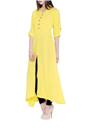 yellow fashion kurtis