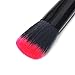DOITOP 10Pcs Make Up Brushes Black Foundation Eyebrow Eyeliner Blush Cosmetic Concealer Brushes Super Soft Hair (black and red hair)