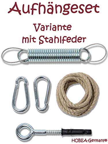 Hängesessel Aufhängung, Befestigungsset, Hängesessel Zubehör, Befestigung mit Stahlfeder Aufhängungsset von HOBEA… – Bild 8