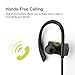 Bluetooth Earbuds GGMM Sweatproof Bluetooth Headphones Wireless Earphones with Microphone Noise Canceling Headphones Earbuds Richer Bass CD Stereo in-Ear Earphones for Running Workout (Black-2)