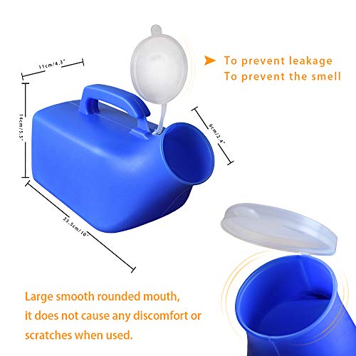 Men's urinals for Men 2000 ml Super Large Capacity Non Spill Male Urine