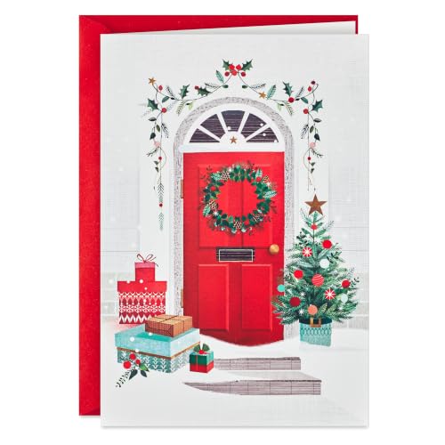 Hallmark Boxed Christmas Cards, Delivering Joy (40 Cards and 40 Envelopes) Red Front Door