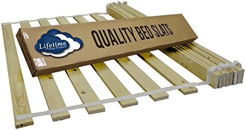 Lifetime Sleep Products - Wooden Bed Slats - Bunkie Boards, Solid 1x3 Spruce, Lifetime Warranty (Full (Add Size))