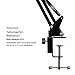 AOREAL Microphone Stand Adjustable Professional Desk Recording Microphone Suspension Boom Scissor Arm Stand With Microphone Clip,Table Mounting Clamp