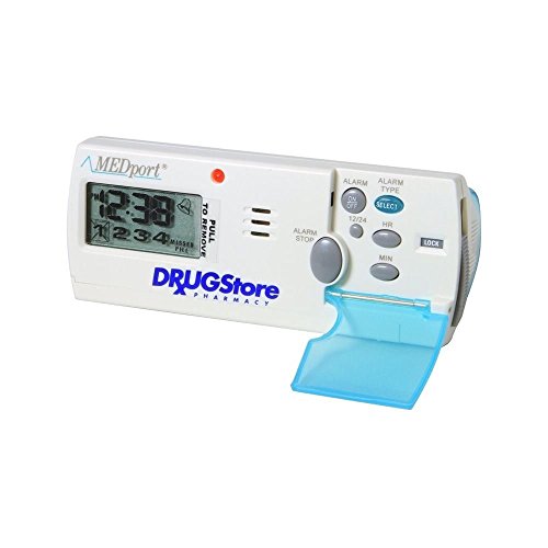 MEDport MEDglider System 1 With Talking Timer Alarm Pill Box Daily Reminder Medication Manager