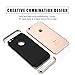 iPhone 6/6S Slim Case Anti-Scratch 360 Degree Protection 3 In 1 Hard Mobile Phone Ultra With Electroplate Frame For Full Protective For iPhone 6S Plus 6 Plus (iPhone 6/6S 4.7, Black)