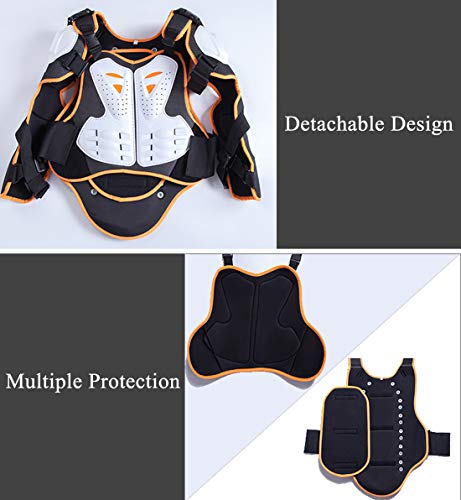 image for LLC-POWER Full Body Motorcycle Racing Armor Jacket, Chest Back Spine P