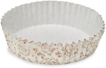 Welcome Home Brands Ruffled Baking Cups, Set of 60 (4 Diameter / 8.5 oz) (60, Brown Blossom)