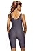 Dokotoo Womens Print Pattern One Piece Boy Leg Athletic Swimsuit Rose XXX-Large