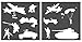 Auto Vynamics - STENCIL-WARSET01-10 - Detailed Soldiers/Vehicles at War Stencil Set - Featuring Tanks, Bombers, Military Troops, & More! - 10-by-10-inch Sheet - (2) Piece Kit - Pair of Sheets
