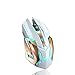 Rechargeable Wireless Silent Gaming Mouse, Besde T1 Wireless Rechargeable Mouse with Colorful LED Lights and 1000/1200/1600/2400 DPI 400mah Lithium Battery for Laptop and Comput (T1, White)thumb 1